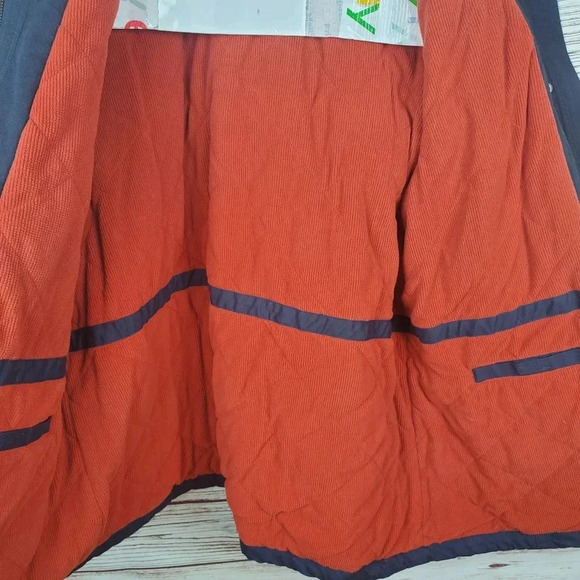 Duluth Womens XXL Navy Blue Fleece Lined Canvas Thick Chore Field Hooded Coat - Picture 13 of 15